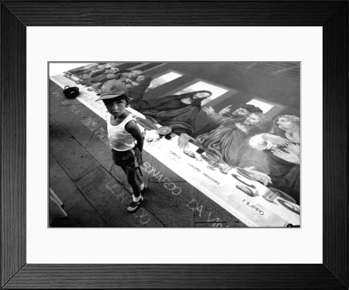 Framed Print : Pavement art, Italy Framed Print : Pavement art, Italy