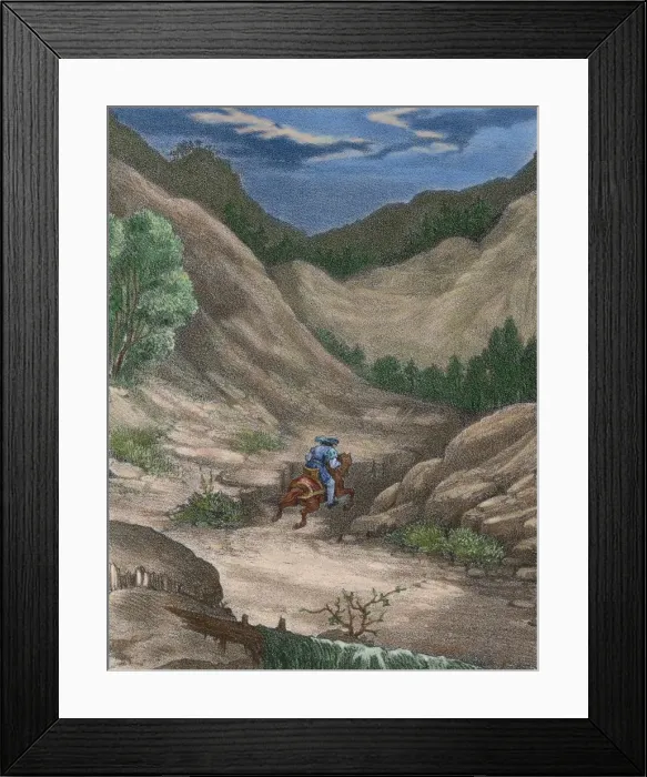 Framed Print : Antonio Perez (1540-1611), Spanish politician, running away Framed Print : Antonio Perez (1540-1611), Spanish politician, running away
