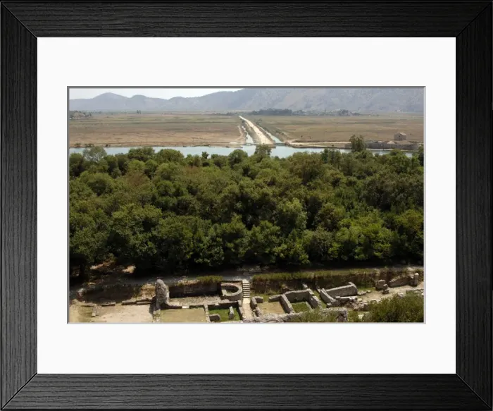Framed Print : REPUBLIC OF ALBANIA. Butrint. Ruins of the theater area
