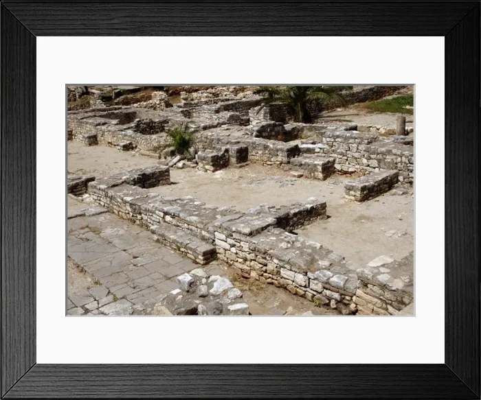 Framed Print : Ancient synagogue. V-VI century. Saranda. Republic of Albani Framed Print : Ancient synagogue. V-VI century. Saranda. Republic of Albani