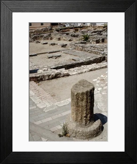 Framed Print : Ancient synagogue. V-VI century. Saranda. Republic of Albani Framed Print : Ancient synagogue. V-VI century. Saranda. Republic of Albani