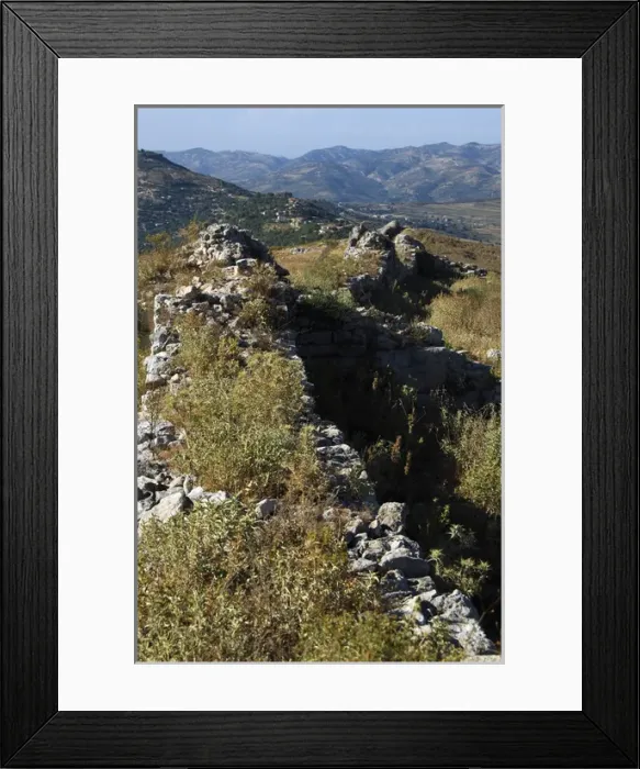 Framed Print : Victorinus wall. Late IV century A. C. Byllis Ruins. Republi Framed Print : Victorinus wall. Late IV century A. C. Byllis Ruins. Republi