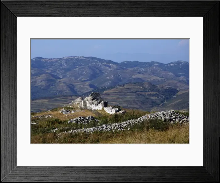 Framed Print : Victorinus wall. Late IV century A. C. Byllis Ruins. Republi Framed Print : Victorinus wall. Late IV century A. C. Byllis Ruins. Republi