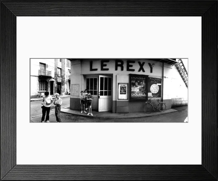 Framed Print : Outside small cinema, France Framed Print : Outside small cinema, France