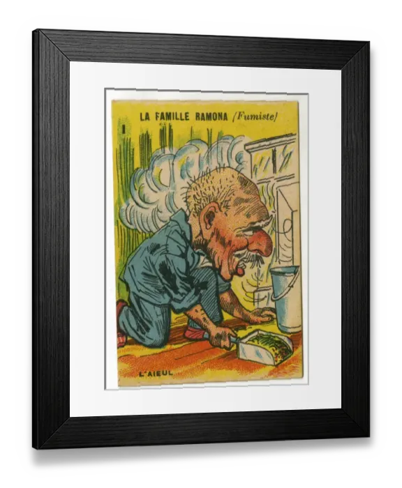 Framed Print : French Happy Families - Chimney Sweep Framed Print : French Happy Families - Chimney Sweep