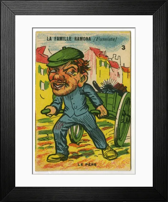 Framed Print : French Happy Families - Chimney Sweep Framed Print : French Happy Families - Chimney Sweep