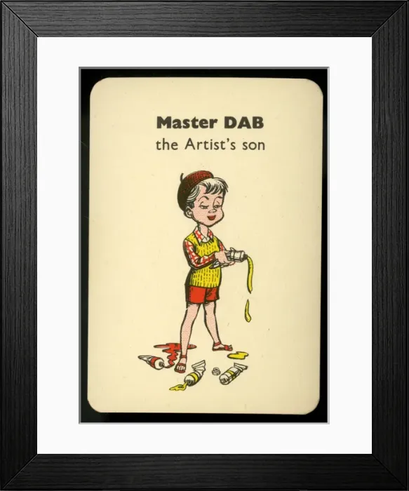 Framed Print : Gibbs Happy Families - Master Dab Framed Print : Gibbs Happy Families - Master Dab