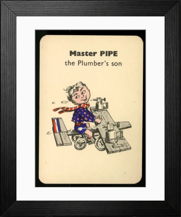 Framed Print : Gibbs Happy Families - Master Pipe Framed Print : Gibbs Happy Families - Master Pipe