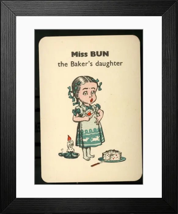 Framed Print : Gibbs Happy Families - Miss Bun Framed Print : Gibbs Happy Families - Miss Bun