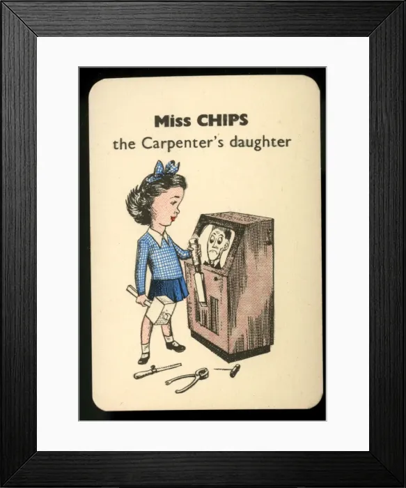 Framed Print : Gibbs Happy Families - Miss Chips Framed Print : Gibbs Happy Families - Miss Chips