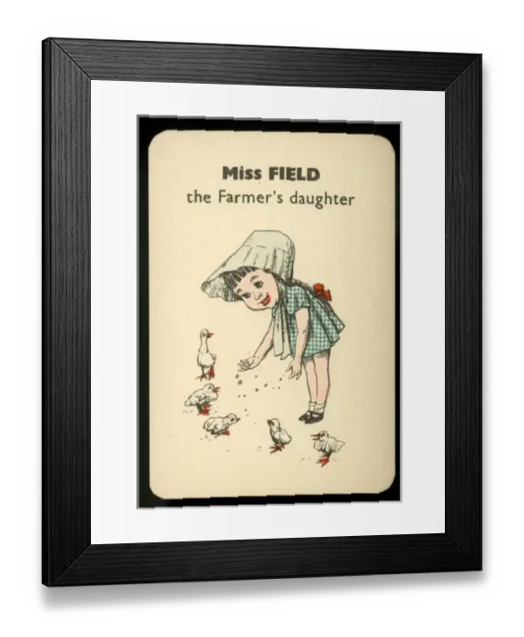 Framed Print : Gibbs Happy Families - Miss Field Framed Print : Gibbs Happy Families - Miss Field