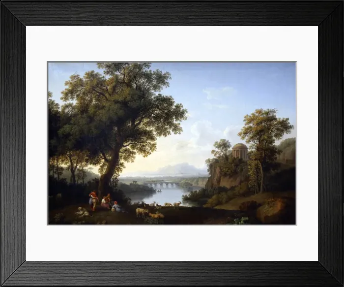 Framed Print : Hackert, Jacob Philipp (1737-1807). German painter. Landscap Framed Print : Hackert, Jacob Philipp (1737-1807). German painter. Landscap