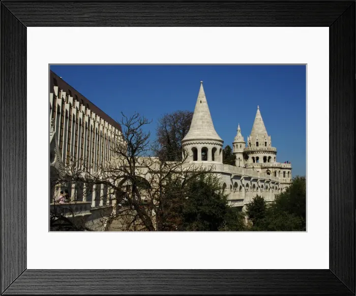 Framed Print : HUNGARY. BUDAPEST. View of Fishermans Bastion Framed Print : HUNGARY. BUDAPEST. View of Fishermans Bastion