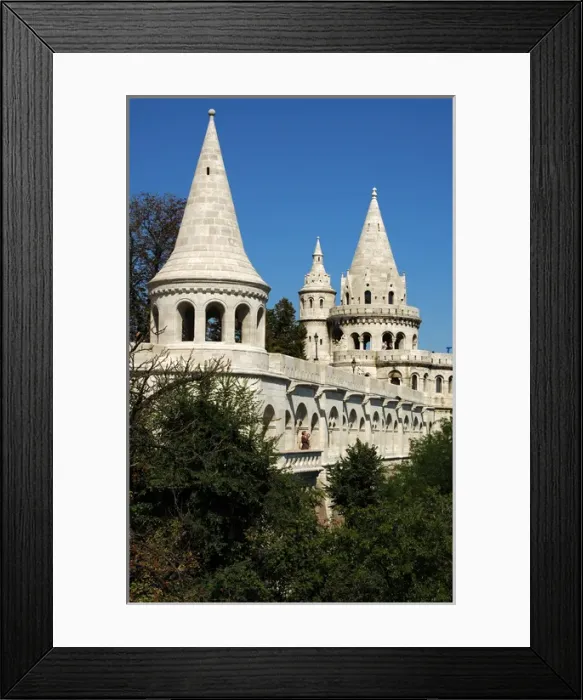 Framed Print : HUNGARY. BUDAPEST. View of Fishermans Bastion Framed Print : HUNGARY. BUDAPEST. View of Fishermans Bastion