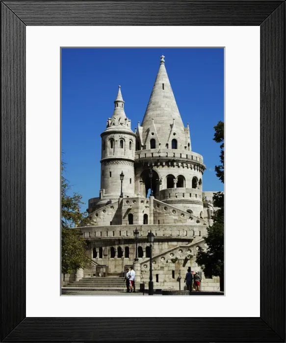 Framed Print : HUNGARY. BUDAPEST. View of Fishermans Bastion Framed Print : HUNGARY. BUDAPEST. View of Fishermans Bastion