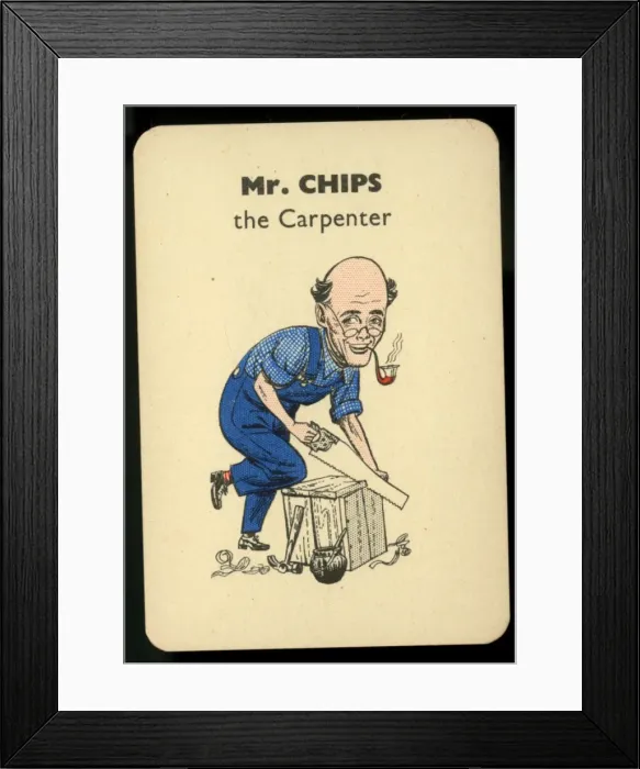 Framed Print : Gibbs Happy Families - Mr Chips Framed Print : Gibbs Happy Families - Mr Chips