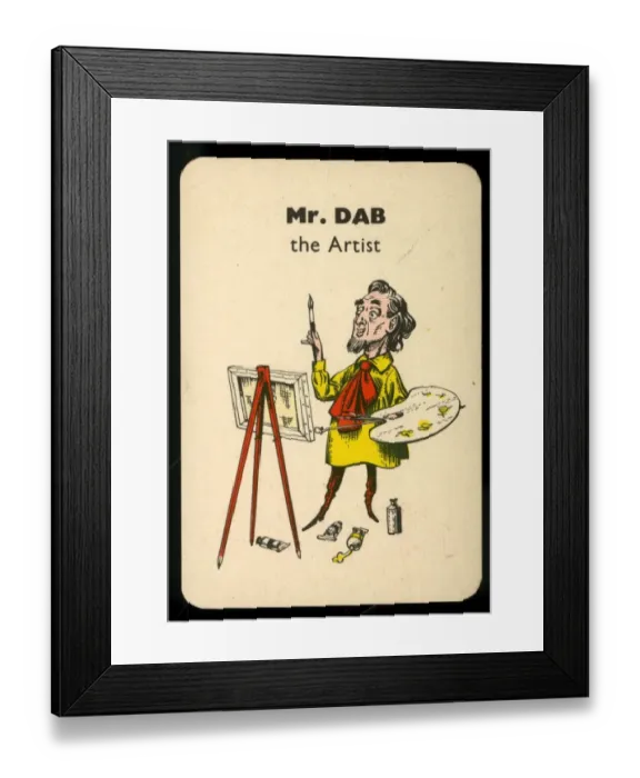 Framed Print : Gibbs Happy Families - Mr Dab Framed Print : Gibbs Happy Families - Mr Dab