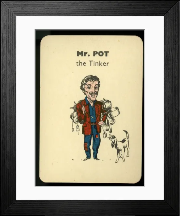 Framed Print : Gibbs Happy Families - Mr Pot Framed Print : Gibbs Happy Families - Mr Pot