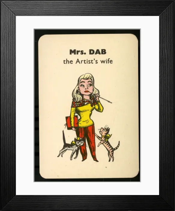 Framed Print : Gibbs Happy Families - Mrs Dab Framed Print : Gibbs Happy Families - Mrs Dab