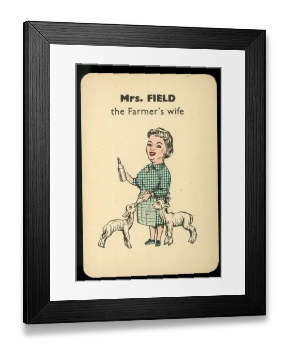 Framed Print : Gibbs Happy Families - Mrs Field Framed Print : Gibbs Happy Families - Mrs Field