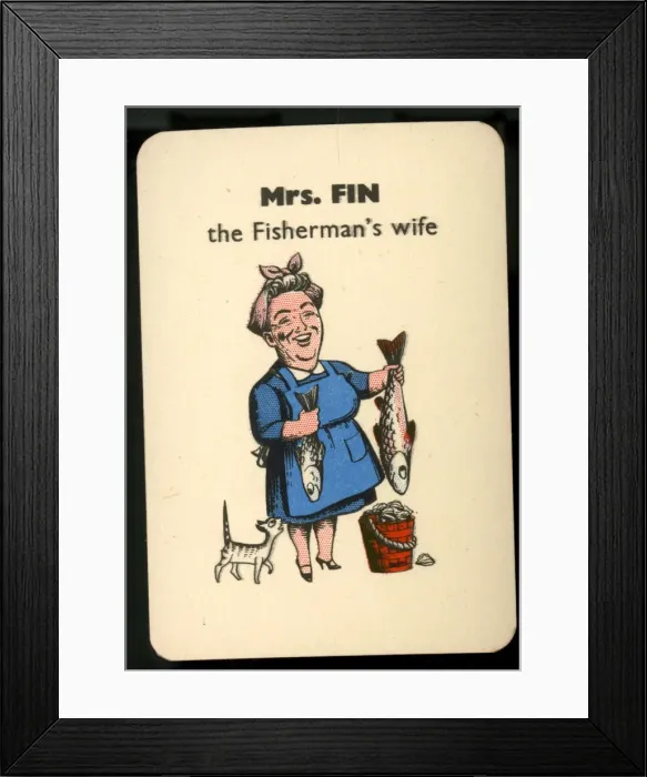 Framed Print : Gibbs Happy Families - Mrs Fin Framed Print : Gibbs Happy Families - Mrs Fin