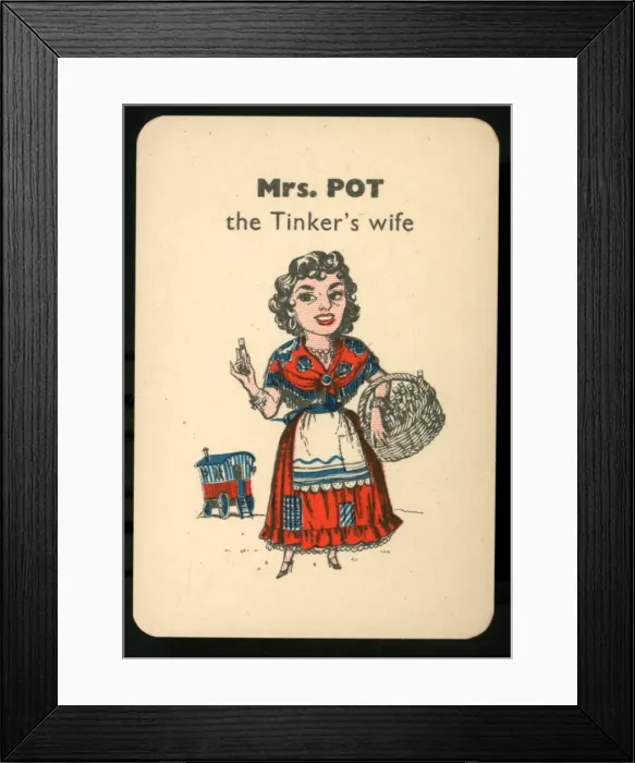 Framed Print : Gibbs Happy Families - Mrs Pot Framed Print : Gibbs Happy Families - Mrs Pot