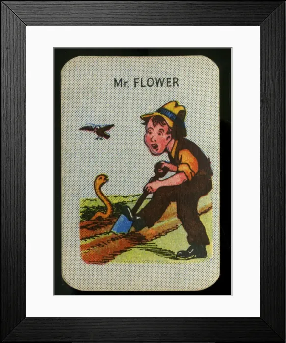 Framed Print : Happy Families - Mr Flower Framed Print : Happy Families - Mr Flower