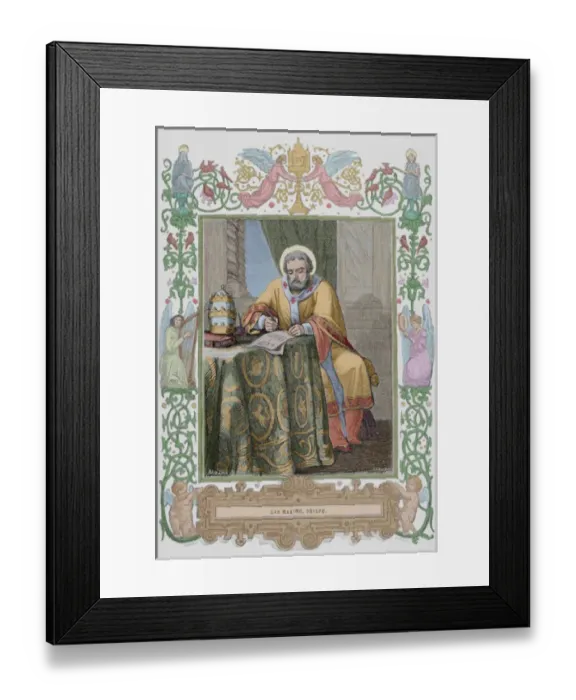 Framed Print : Maximus the Confessor (580-662). Christian monk. Portrait. E Framed Print : Maximus the Confessor (580-662). Christian monk. Portrait. E