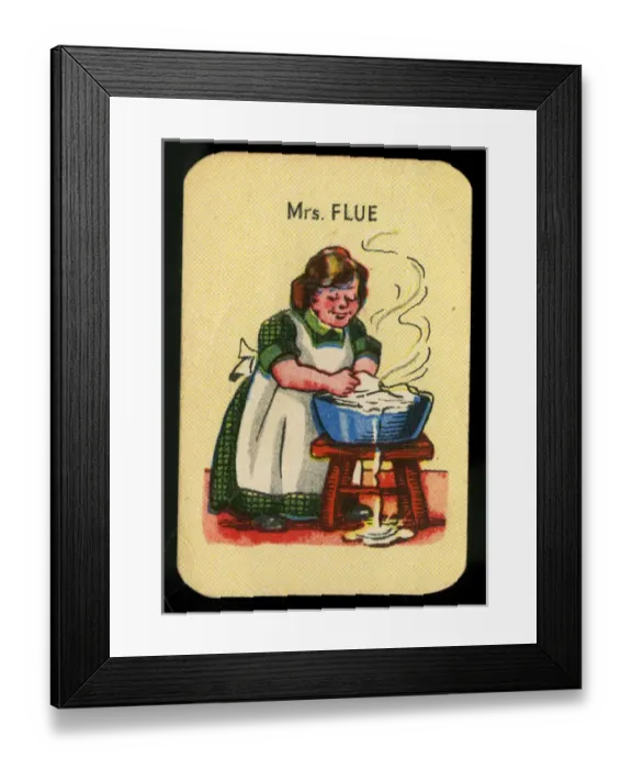 Framed Print : Happy Families - Mrs Flue Framed Print : Happy Families - Mrs Flue