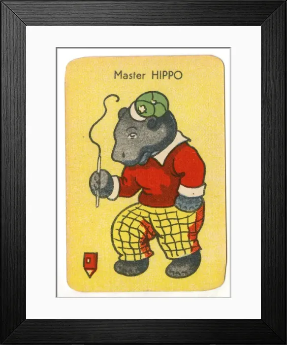 Framed Print : Happy Families Animals - Master Hippo Framed Print : Happy Families Animals - Master Hippo