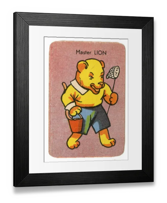 Framed Print : Happy Families Animals - Master Lion Framed Print : Happy Families Animals - Master Lion