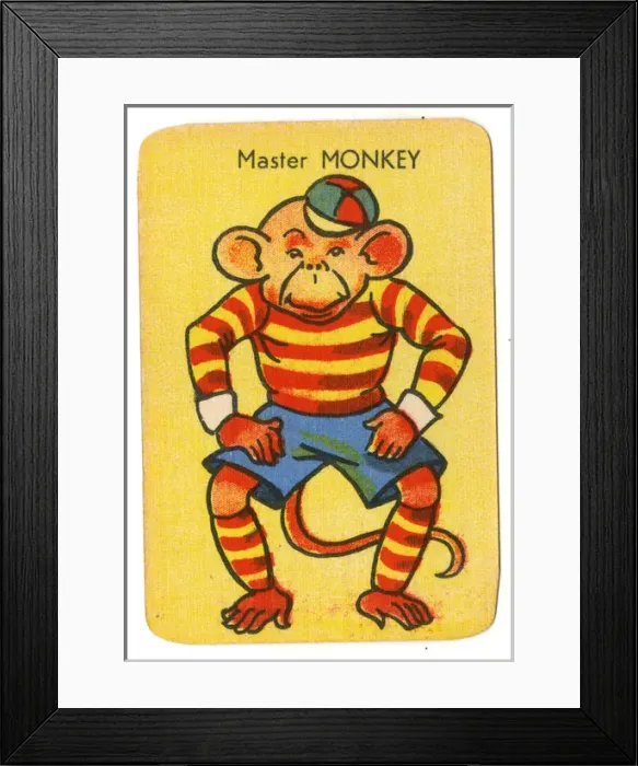 Framed Print : Happy Families Animals - Master Monkey Framed Print : Happy Families Animals - Master Monkey