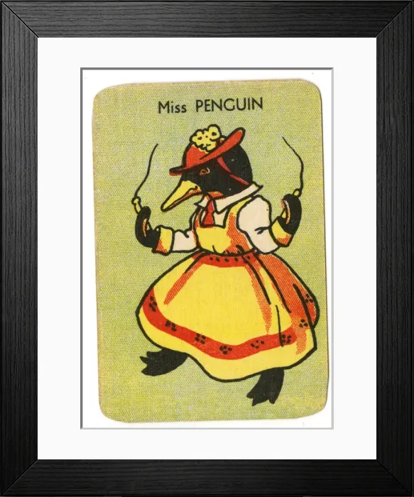 Framed Print : Happy Families Animals - Miss Penguin Framed Print : Happy Families Animals - Miss Penguin