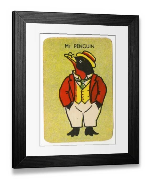 Framed Print : Happy Families Animals - Mr Penguin Framed Print : Happy Families Animals - Mr Penguin