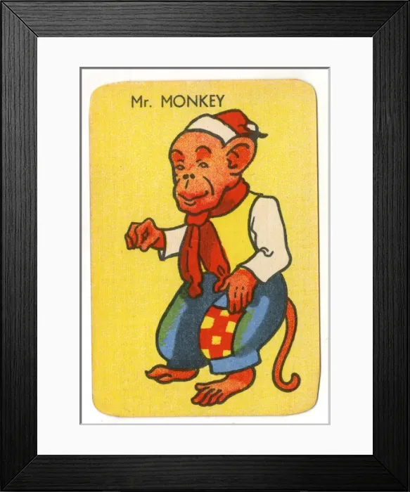 Framed Print : Happy Families Animals - Mr. Monkey Framed Print : Happy Families Animals - Mr. Monkey