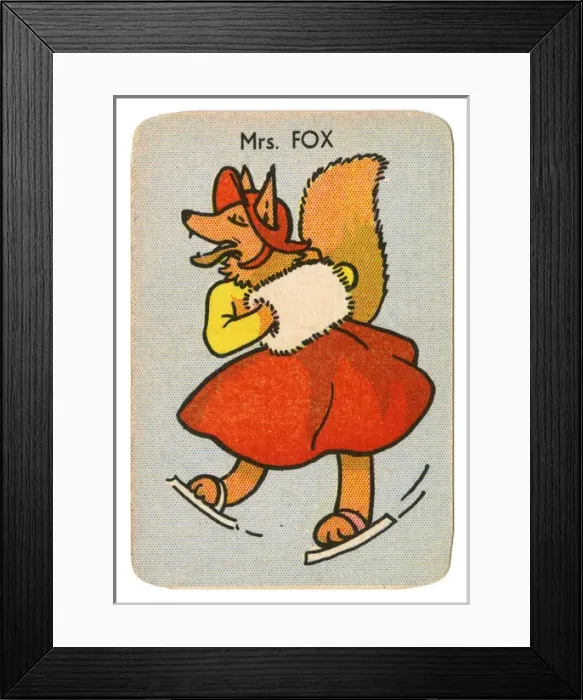 Framed Print : Happy Families Animals - Mrs Fox Framed Print : Happy Families Animals - Mrs Fox