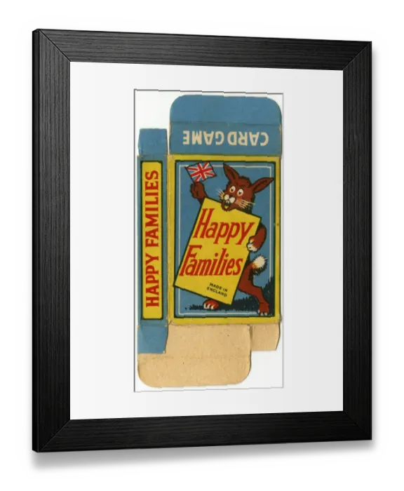 Framed Print : Happy Families Animals - pack back Framed Print : Happy Families Animals - pack back