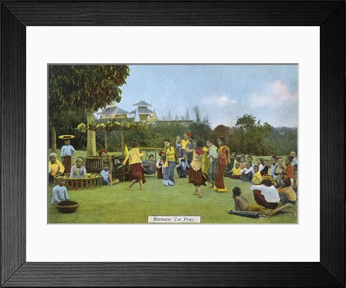 Framed Print : Myanmar - Performing zat pwe - Dance and Music Framed Print : Myanmar - Performing zat pwe - Dance and Music
