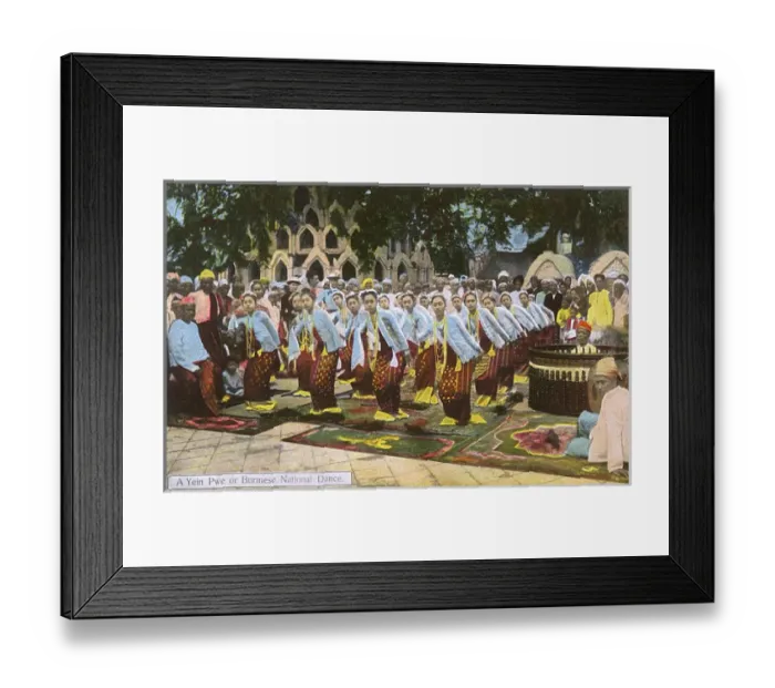 Framed Print : Myanmar - Performing yein pwe - Dance and Music Framed Print : Myanmar - Performing yein pwe - Dance and Music