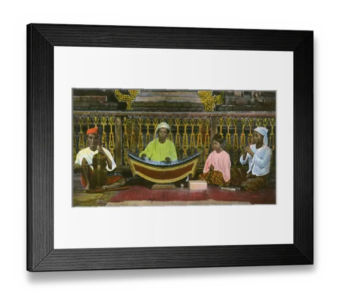 Framed Print : Myanmar - Street Musicians with Pattala and Mon Violin Framed Print : Myanmar - Street Musicians with Pattala and Mon Violin