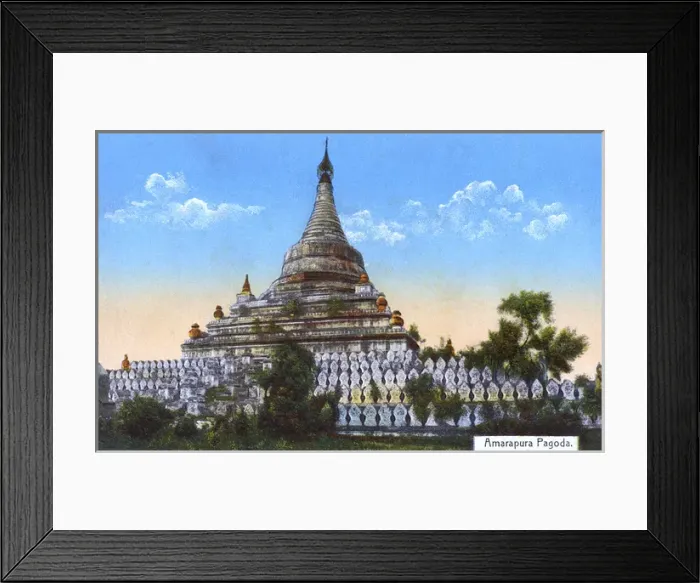 Framed Print : Myanmar - Pagoda at Amarapura Framed Print : Myanmar - Pagoda at Amarapura