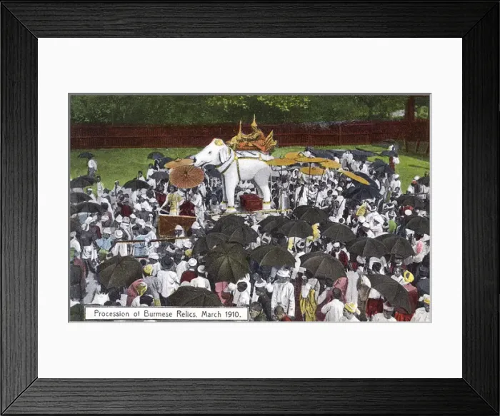 Framed Print : Procession of Relics - Myanmar Framed Print : Procession of Relics - Myanmar