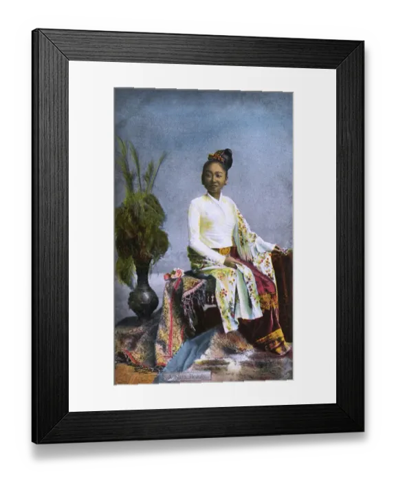 Framed Print : Myanmar - A Shan Beauty - Studio Photographic Portrait Framed Print : Myanmar - A Shan Beauty - Studio Photographic Portrait