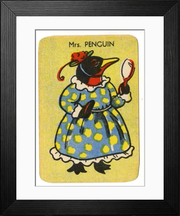 Framed Print : Happy Families Animals - Mrs. Penguin Framed Print : Happy Families Animals - Mrs. Penguin