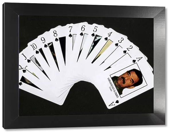Iraq War Most Wanted Playing Cards - fan of all the Spades