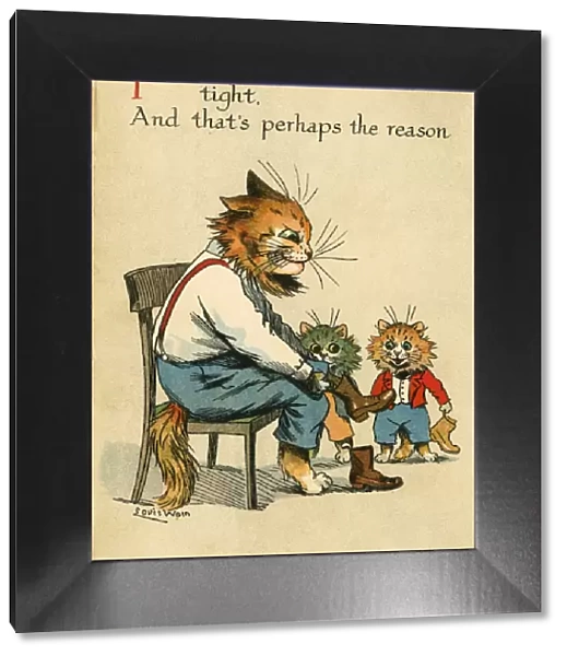 Louis Wain, Daddy Cat - new boots