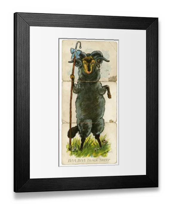 Framed Print : Misfitz - Baa Baa Black Sheep Framed Print : Misfitz - Baa Baa Black Sheep