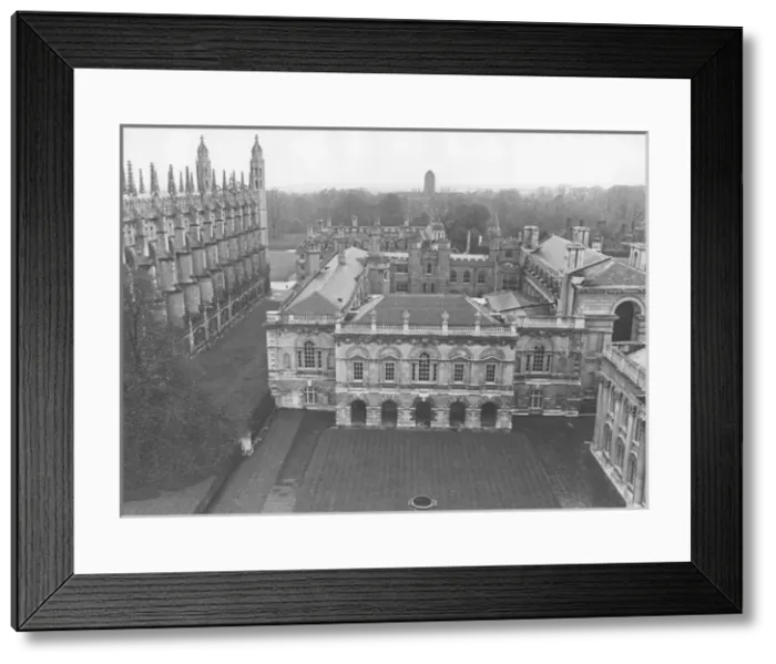 Framed Print : Aerial view, Trinity College, Cambridge University Framed Print : Aerial view, Trinity College, Cambridge University