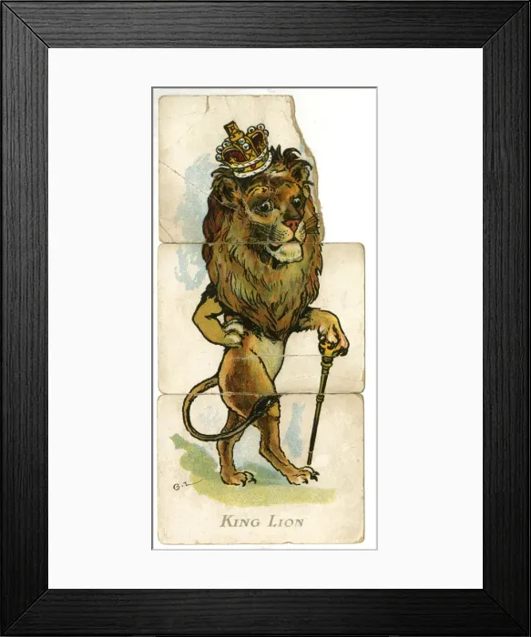 Framed Print : Misfitz - King Lion Framed Print : Misfitz - King Lion