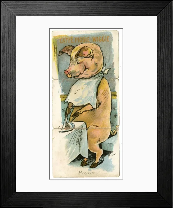 Framed Print : Misfitz - Piggy Framed Print : Misfitz - Piggy